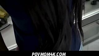 Povmom4k - Mystique Strips Down In Her Bedroom And Invites Her Boy