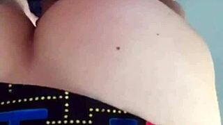 Our Quick Balcony Fun In My Pac-Man Skirt.