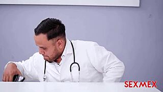 the hottie lets the doctor take care of her