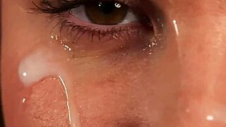 sexy idol swallows all cum on her face