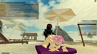 feeling the deep anal pleasure with blonde in roblox porn scene