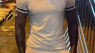 hotwife calls cuckold as black guy fucks her wildly.