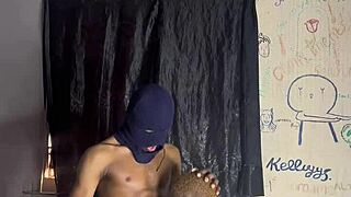 Ebony Babe's Huge Curved Cock