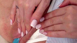 mary frost switches from vibrator to sam's real penis