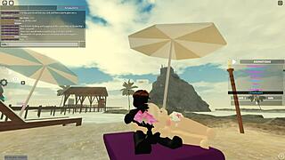 feeling the deep anal pleasure with blonde in roblox porn scene