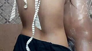 desi step sister strips step brother naked and bathes him before hardcore fucking on the ranch