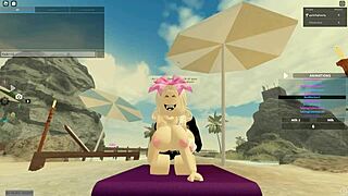 feeling the deep anal pleasure with blonde in roblox porn scene