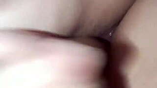 Amateur girl alone in part one of series