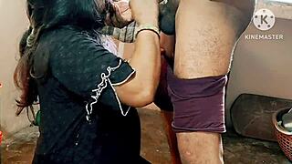 Desi Wife Hardcore Fucks Neighbor Boys In Kitchen