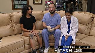 I moan loudly as Nicole Luva masturbates backstage with vibrator