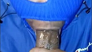 MASKED LADY WET UP HER JACKET SUCKING ON BBC