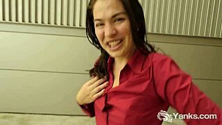 Cute Lilith masturbates in the bathroom