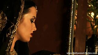 Indian goddess teases with striptease