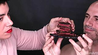 how about cum on food with a twist?