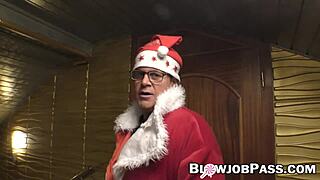 Redhead milf with big boobs gives unforgettable blowjob