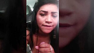 Amateur pays app driver with ass for ride