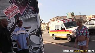 Aria austin's pussy and ass drilled by big black cock in interracial hardcore