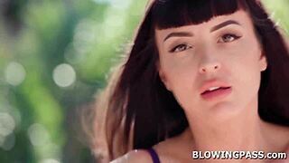 Busty Milf Teasing with Deepthroat