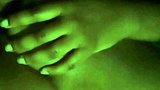 Licking on my nipples feels so good at night