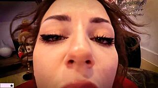 Stepmom and Stepson Share Christmas Wish in POV Taboo