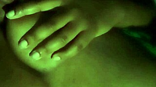 Licking on my nipples feels so good at night