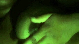 Licking on my nipples feels so good at night