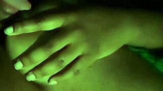 Licking on my nipples feels so good at night