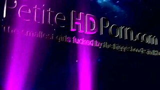 Throbbing dick rams small 18+ muff in hardcore missionary.