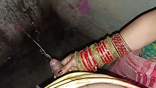 Indian bride struggles with thick dick in anal creampie, fearing ass will tear during dirty talk