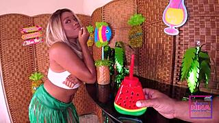 Nina rivera sucks don whoe's dick sloppy and deep in amateur pov