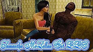 Samantha Mclellan Invited Black Man Over To Her House And Start Fucking On The Couch In Her Living Room And Bathroom