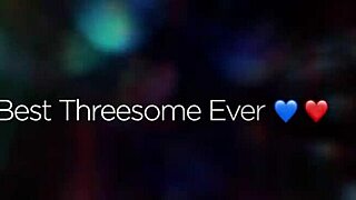 Asian girlfriend invites big ass blonde for threesome fun