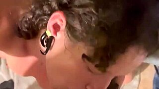 hooker fucks customer in trap house bathroom, takes load on perfect ass