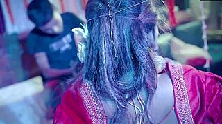 Young Indian Couple's Dirty First Night Sex with Blowjob, Doggystyle, and Hindi Audio