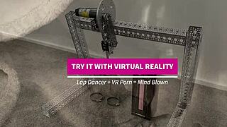 Lap Dancer Uses World's Best Sex Machine For Fucking