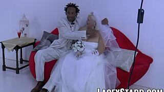 Granny Bride Lacey Starr Devours Cum After BBC Pounding!