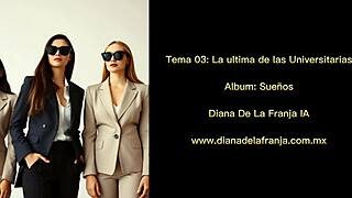 la ultima de las universitarias - diana de la franja dances at the bar with emo goddess in mexican nightclub group