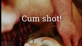 milf passionately swallows a hot cum load