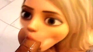 teen elsa from frozen in public bathroom scene