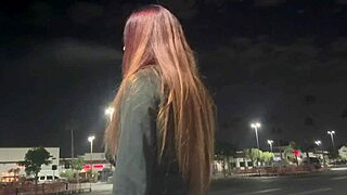 Italian Milf Artemisia Love Outdoor Smoking Fetish Late At Night In Los Angeles Long Hair Fetish