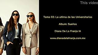 la ultima de las universitarias - diana de la franja dances at the bar with emo goddess in mexican nightclub group