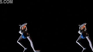 Vreal 18k hot and cold lesbian 69 - romantic mutual oral sex featuring blue hair evelyn parker and redhead leliana dragon age - render cgi 3d!