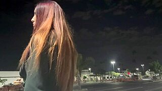 Italian Milf Artemisia Love Outdoor Smoking Fetish Late At Night In Los Angeles Long Hair Fetish