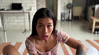 lore swallows whole cock then gets fucked hard