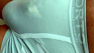 Hard cock hardon bulging in tight shorts outdoor public display