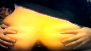 four fingers and a bottle of two in hairy homemade fingering