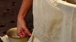 Blonde Slave's Perfect Body In BDSM Bath