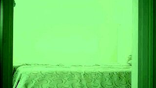 In a glamorous setting, the adorable brunette teen passionately fucks her lover with blowjob and ass play