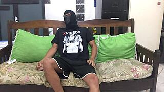 Teaching the novice nympho to record her big ass and tits with big cock!