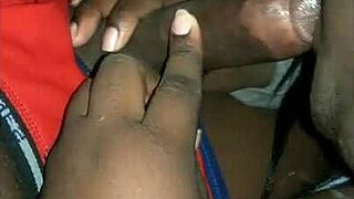 Feeling The Passion In This Sloppy Ebony Deepthroat Blowjob